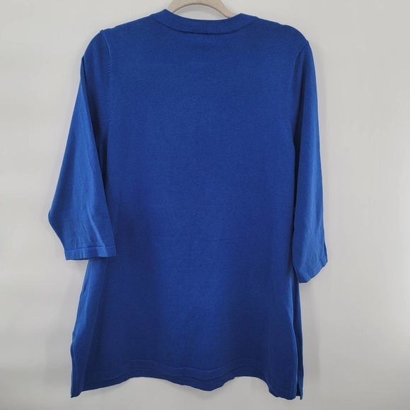 LANE Bryant Jeweled Tunic Sweater 3/4 Sleeves Size 14/16W PLUS - Picture 3 of 6